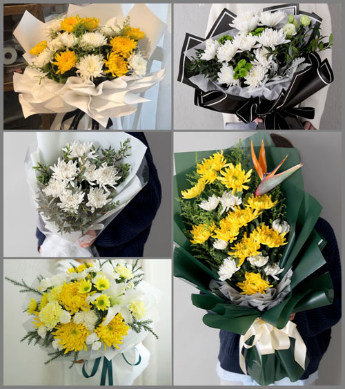 广东清远市佛冈县石角镇观山村白事花束代送